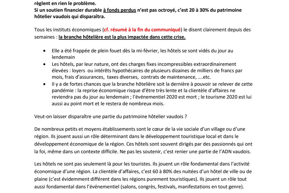 Communiqué de presse